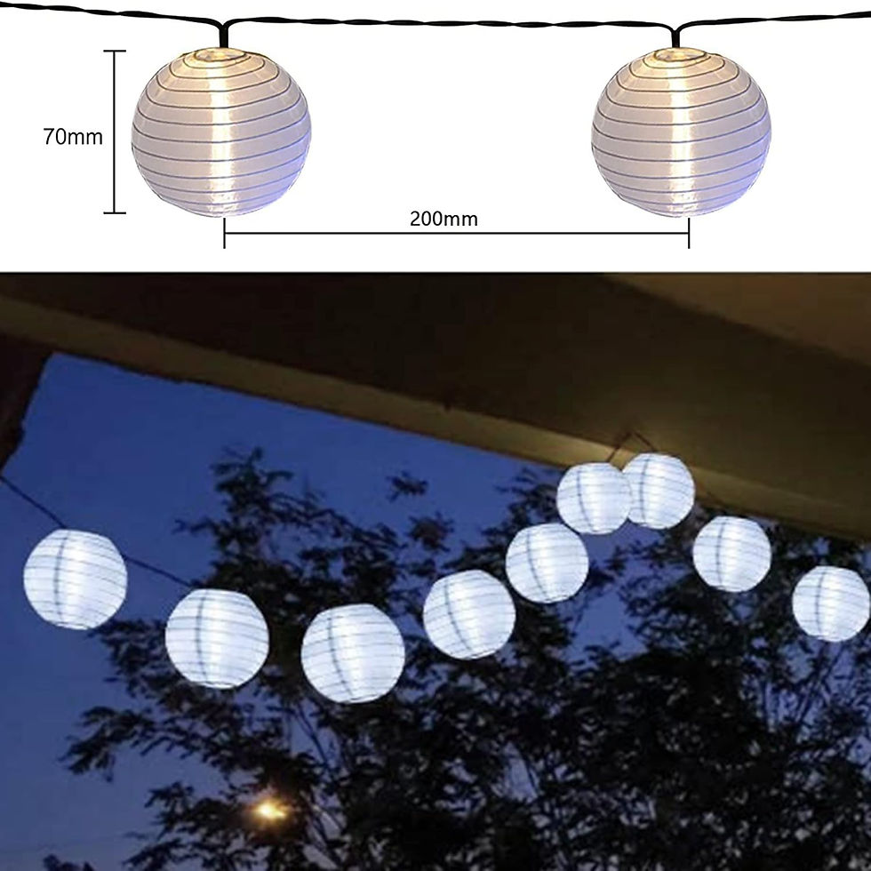 Miniature : Location 24/48 heures Guirlandes solaires lanternes extérieur, 8 mètres