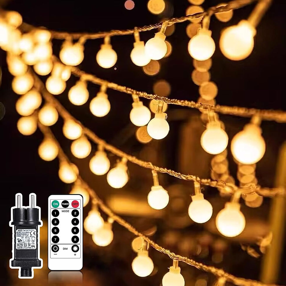 Miniature : Location 24/48 heures Liyade Guirlande lumineuse extérieure, 23M 200 LED boule