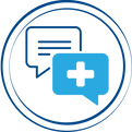 Health folder icon representing patient documentation
