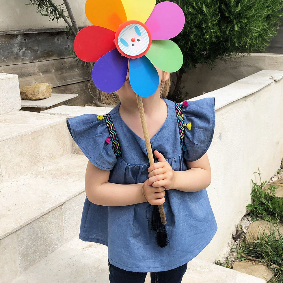 Thumbnail: Sewing Pattern - Super Bison - Mini Dune Dress (2 - 12 Years )