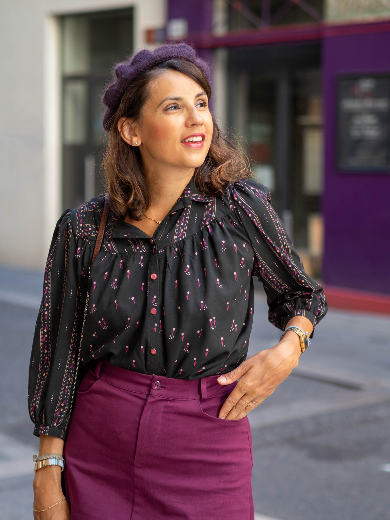 Thumbnail: Lise Tailor - Woven Viscose - Bloom -  Floral Stripe