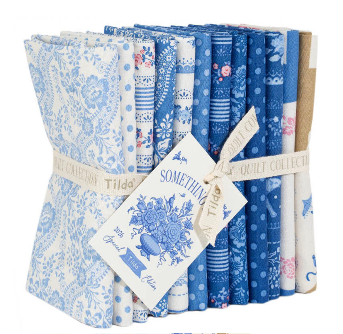 Fat Quarter Bundle - Quilting Cotton - Something Blue - Tilda - 12 Pcs