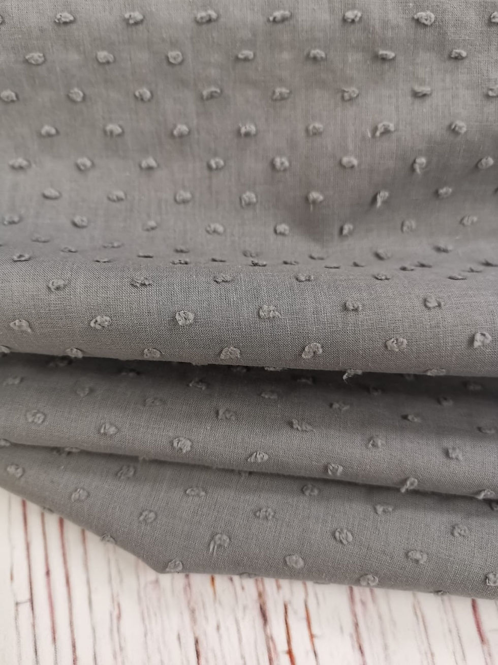 Thumbnail: Dress Fabric - Swiss Dot Cotton - Grey