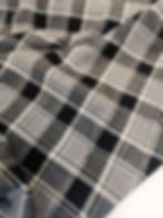 Thumbnail: Deadstock - Viscose Mix  - Check Print - Black And White
