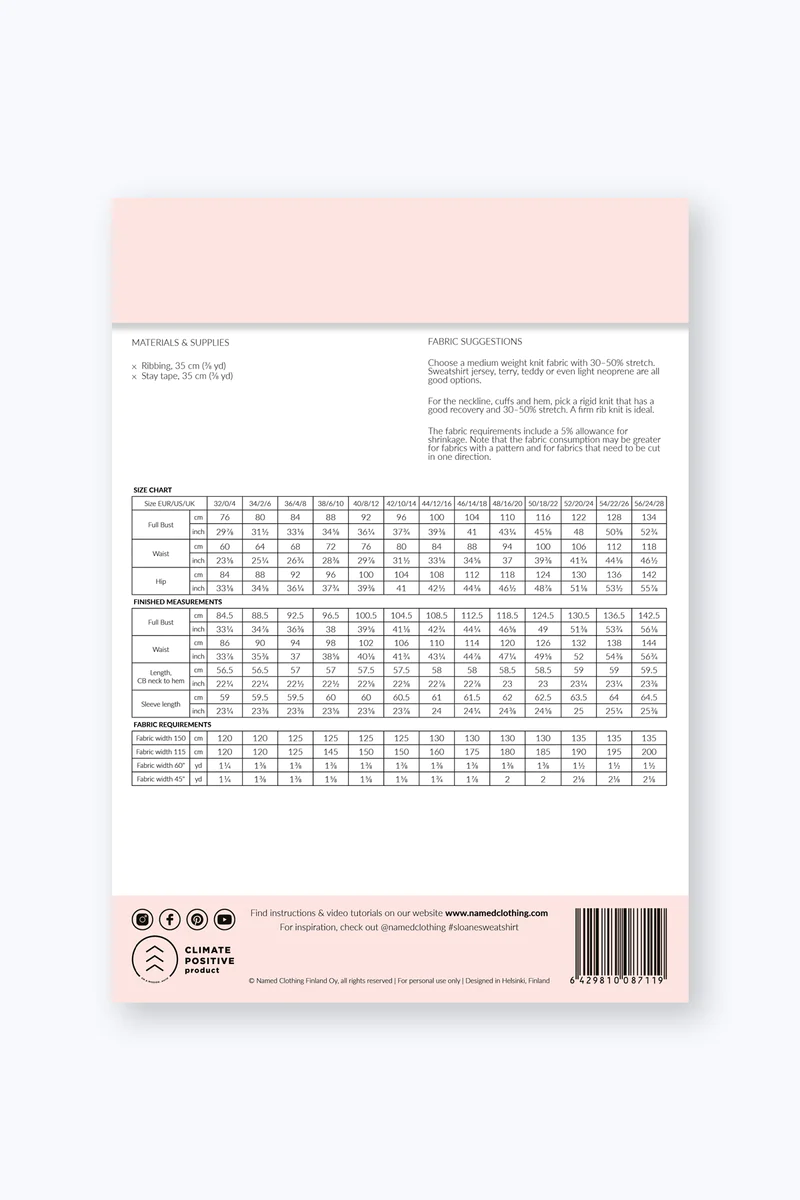 Thumbnail: Sewing Pattern - Named Clothing - Sloane Sweatshirt