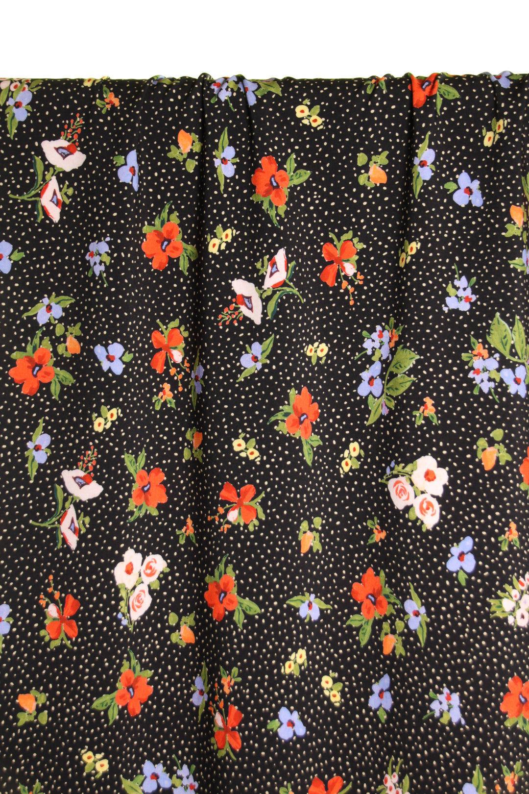 Woven Cotton - Atelier Jupe - Floral Print - Black & Multi