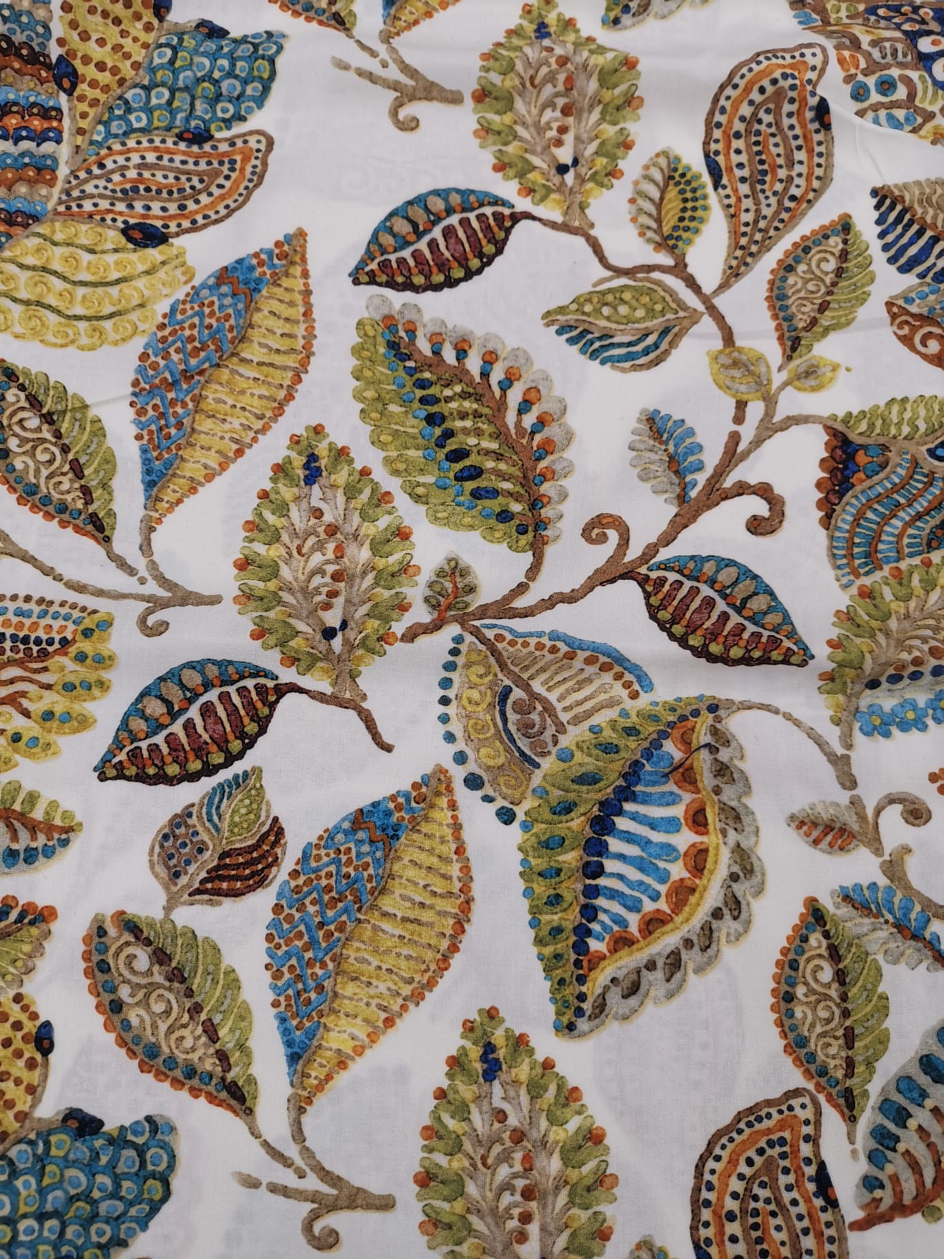 Woven Viscose - Floral  Print - White & Multi