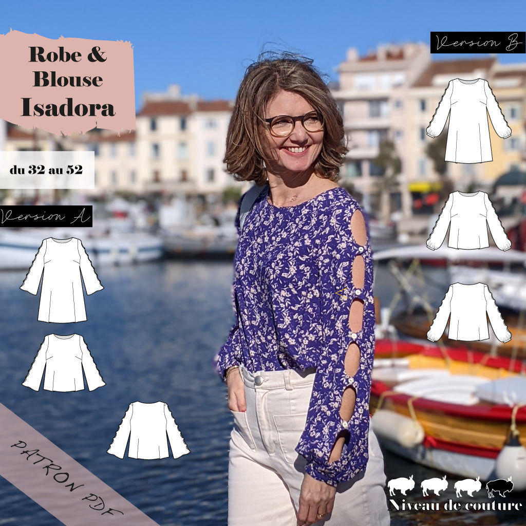 Sewing Pattern - Super Bison - Isadora Blouse (Sizes 32 - 52)