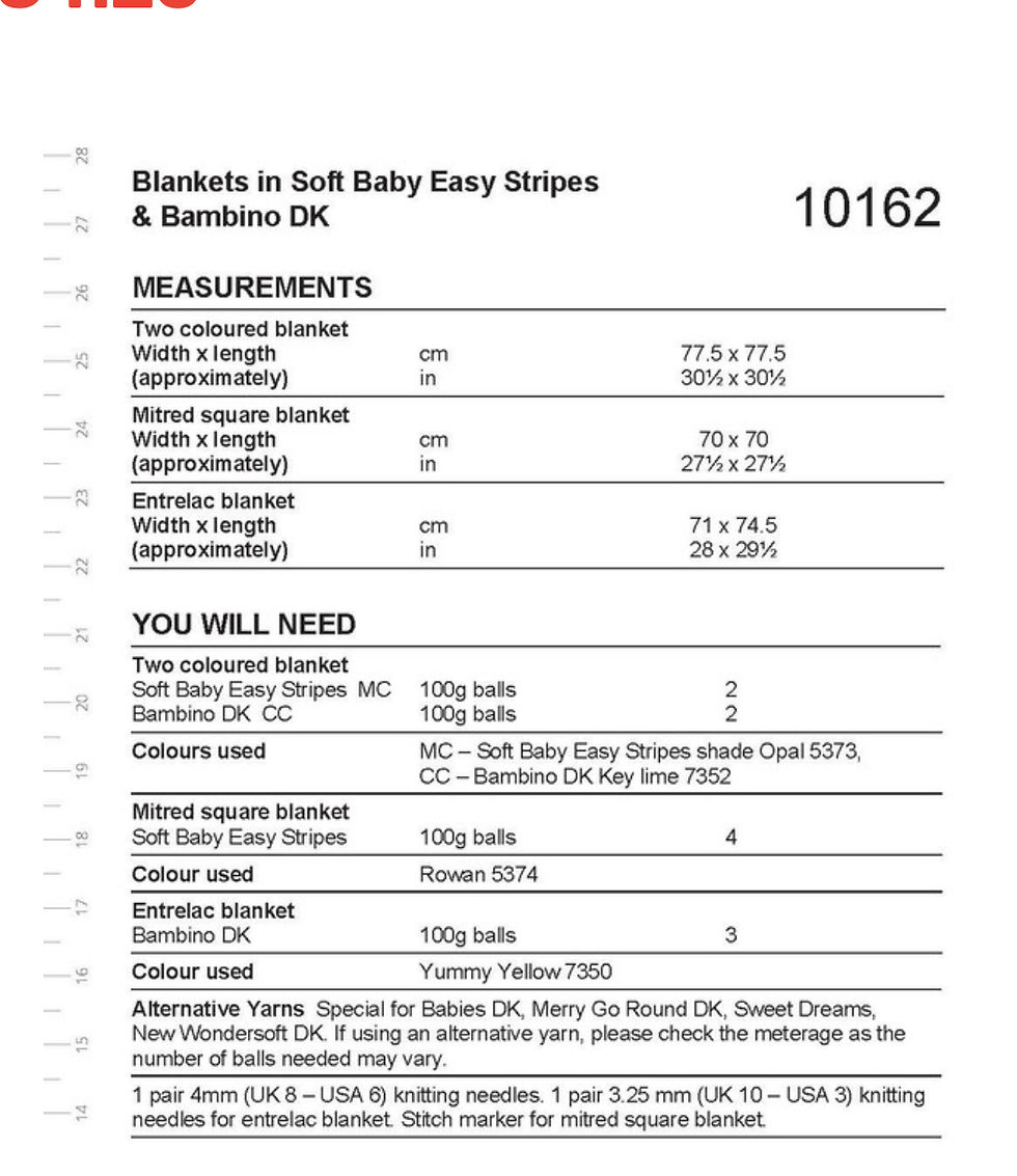 Thumbnail: Knitting Pattern - Stylecraft - Easy Stripes Blanket - 10162