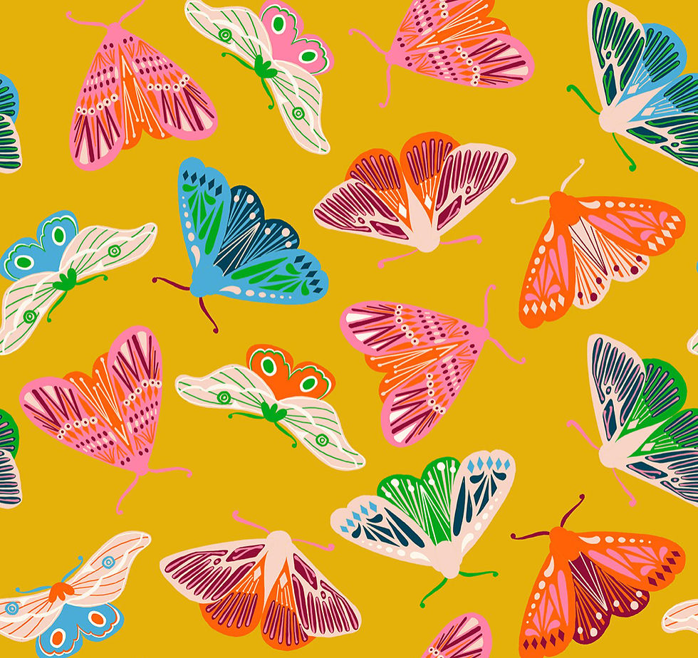 Quilting Cotton - Moda - Flowerland Melody Miller - Golden Rod RS0068 12