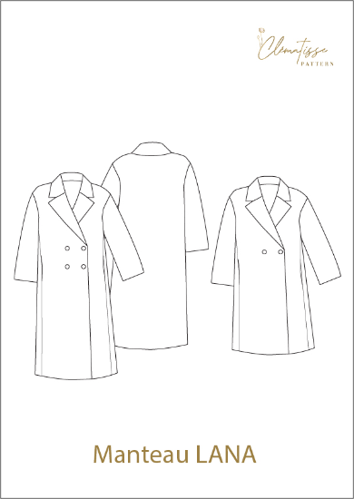 Thumbnail: Sewing Pattern - Lana Coat - Clematisse Patterns