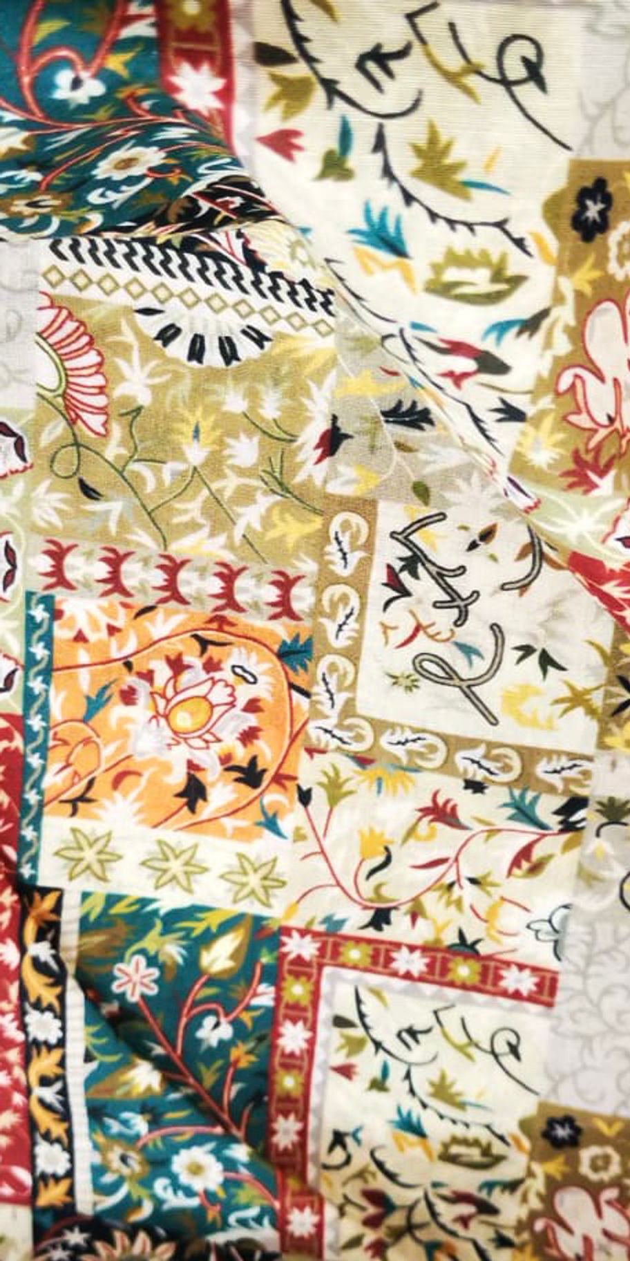 Thumbnail: Cotton Lawn - Patchwork Floral Print - Multi 