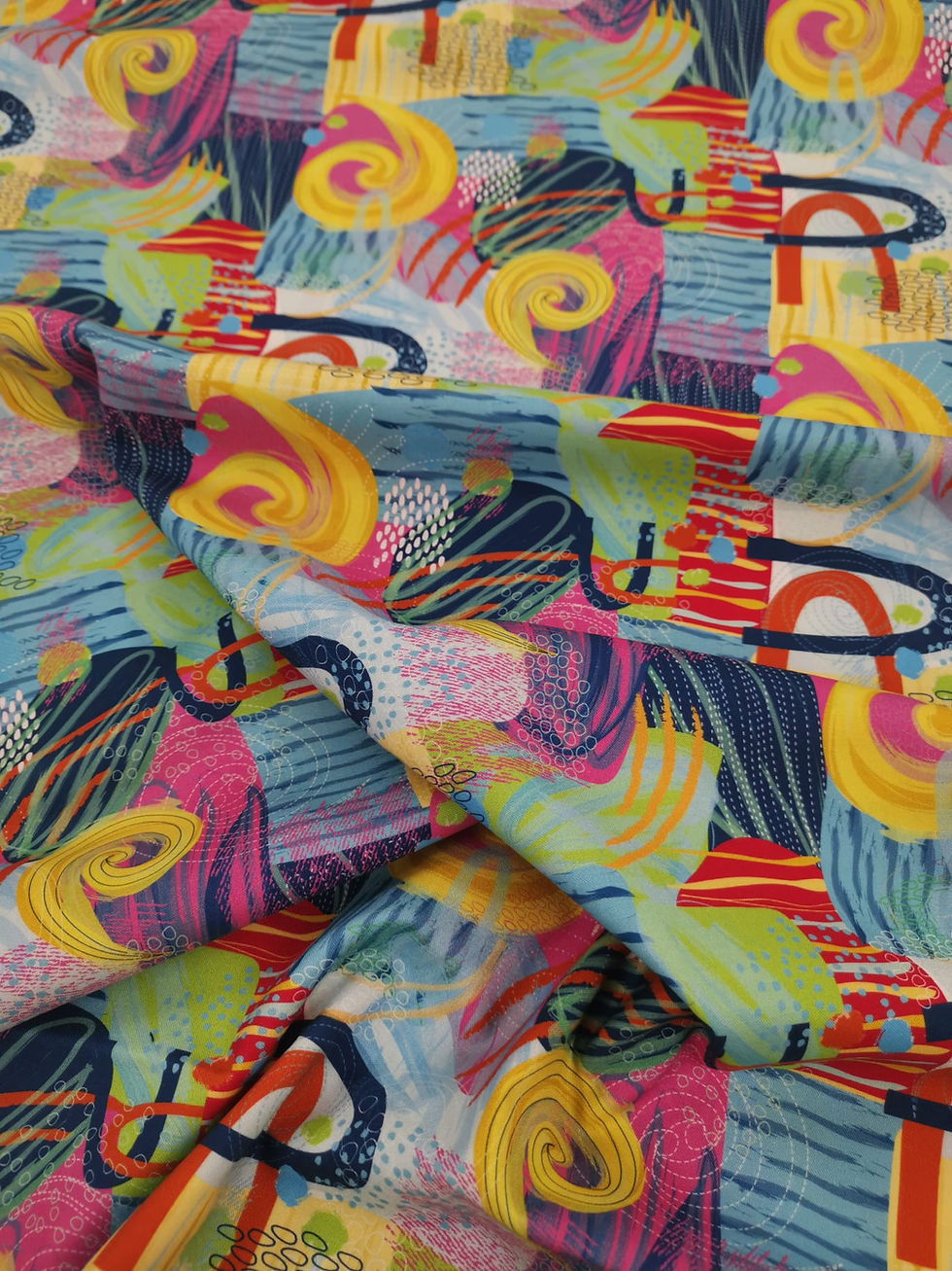 Thumbnail: Quilting Cotton - Nutex - Enchanted - 81460 Mishmash Print - 104 Multicoloured