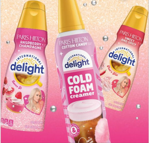 International Delight partners with Paris Hilton to introduce new creamers and cold foam line