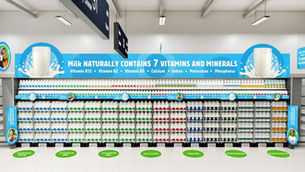 Research: How aisle design and packaging can drive milk sales