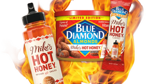 Blue Diamond and Mike’s Hot Honey launch snack collaboration