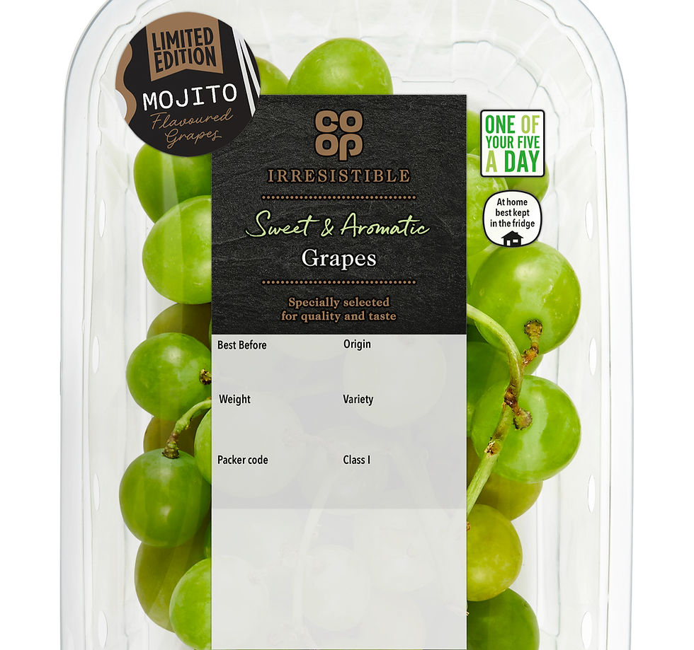 Co-op adds mojito-flavoured grapes to fresh produce line