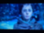 PC screen from the video game Plague Tale featuring a sad, pensive young Caucasian woman with a snowy background.