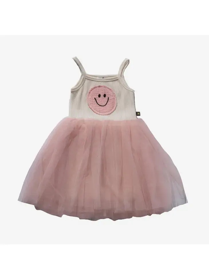 Petite Hailey - Ivory Yoloo Smile Tutu Dress