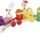 Thumbnail: Janod Zigolos Giant 31 Piece Multicolor Wood Pull-Along Train and Stacker
