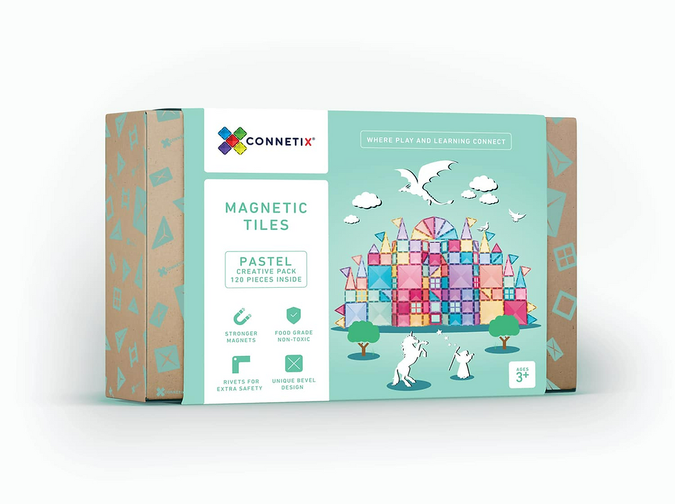 Thumbnail: Connetix 120 Piece Pastel Creative Pack