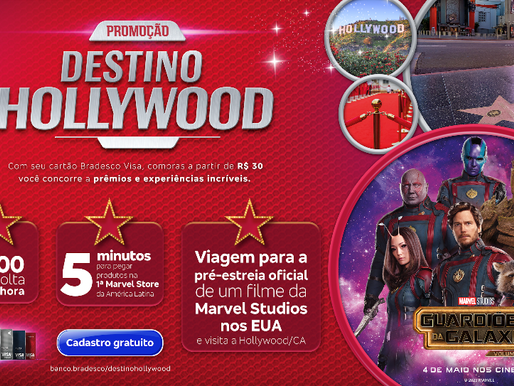 Bradesco e Visa levarão clientes para uma premiere exclusiva da Marvel Studios nos EUA