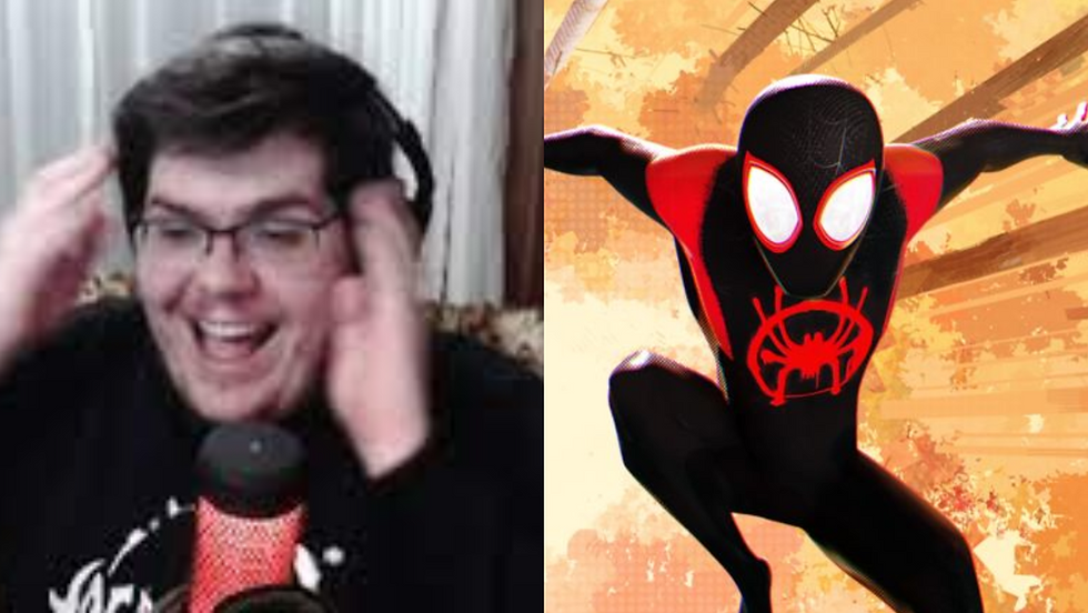 Casimiro estreia “Cine Cazé” com a exibição de “Homem-Aranha: No Aranhaverso”, em seu Twitch