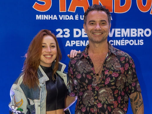 Na última terça (21), Marco Luque marcou presença na premiere de “Stand Up - Minha Vida é Uma Piada”