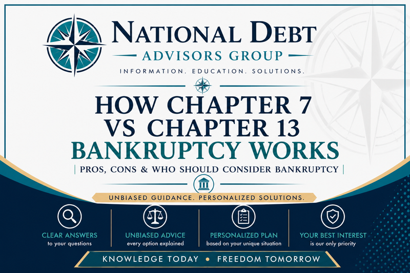 Chapter 7 and chapter 13 bankruptcy explained