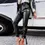 Thumbnail: Black PU Leather Pants Capris Women Elegant High Waist Lace Up Slim Casual Pants