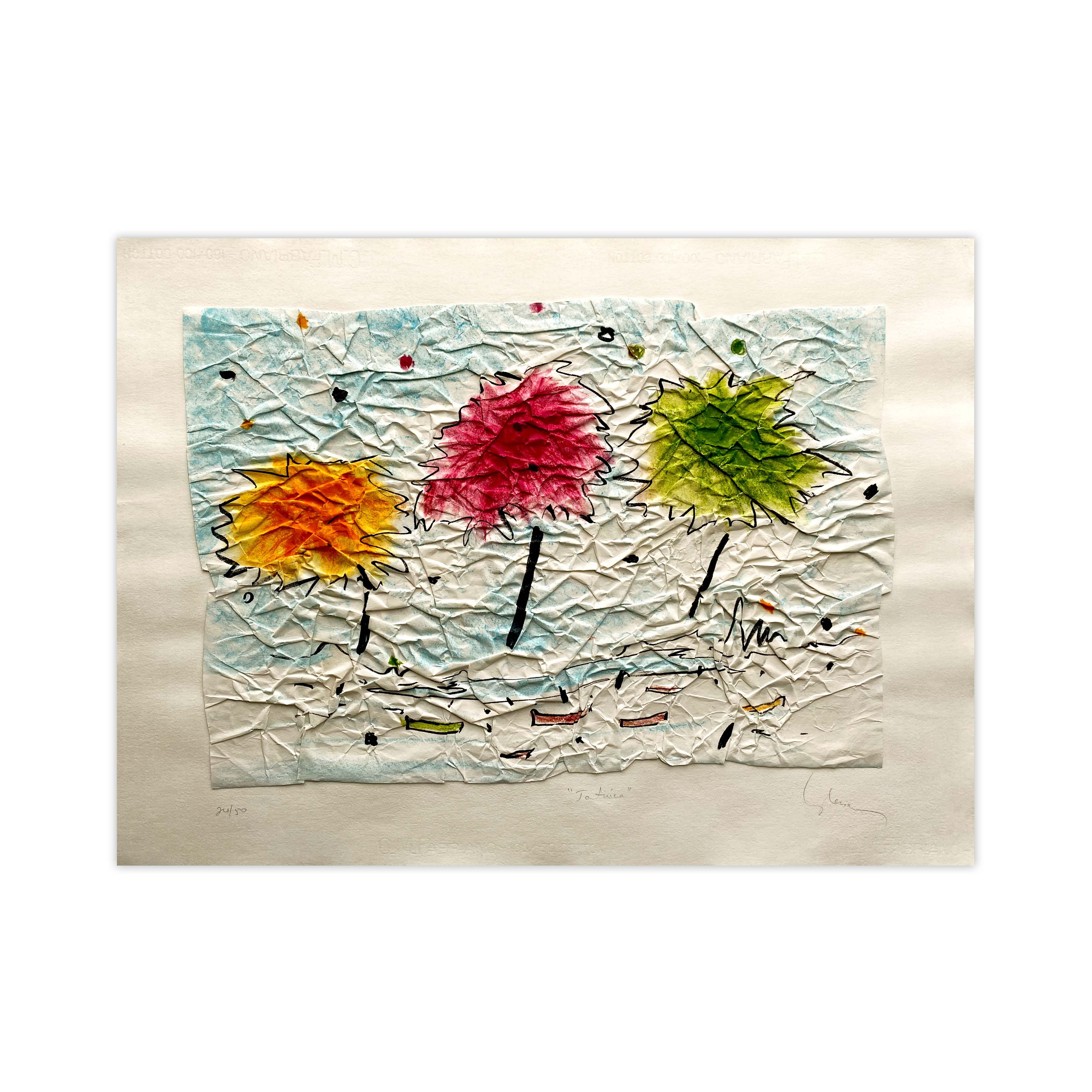 Eduardo Iglesias - Lito com colagem - Glatt 004623