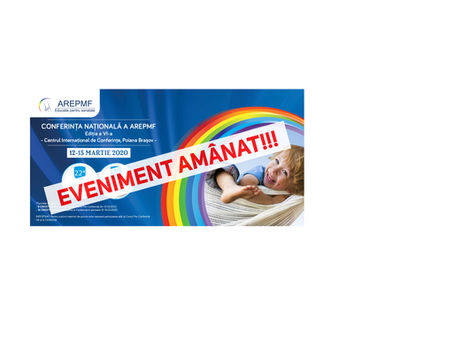 CONFERINTA AREPMF 2020 se amana