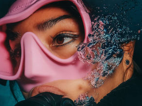 Exploring the underwater wonders with scuba diving, a magical experience that can be booked for your retreat at Lunita Jungle Retreat Center in Mexico.