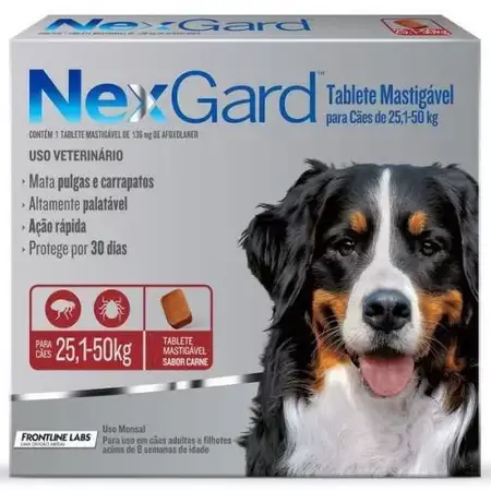 Nexgard Cães 25 a 50 kg Cx 3 comprimidos