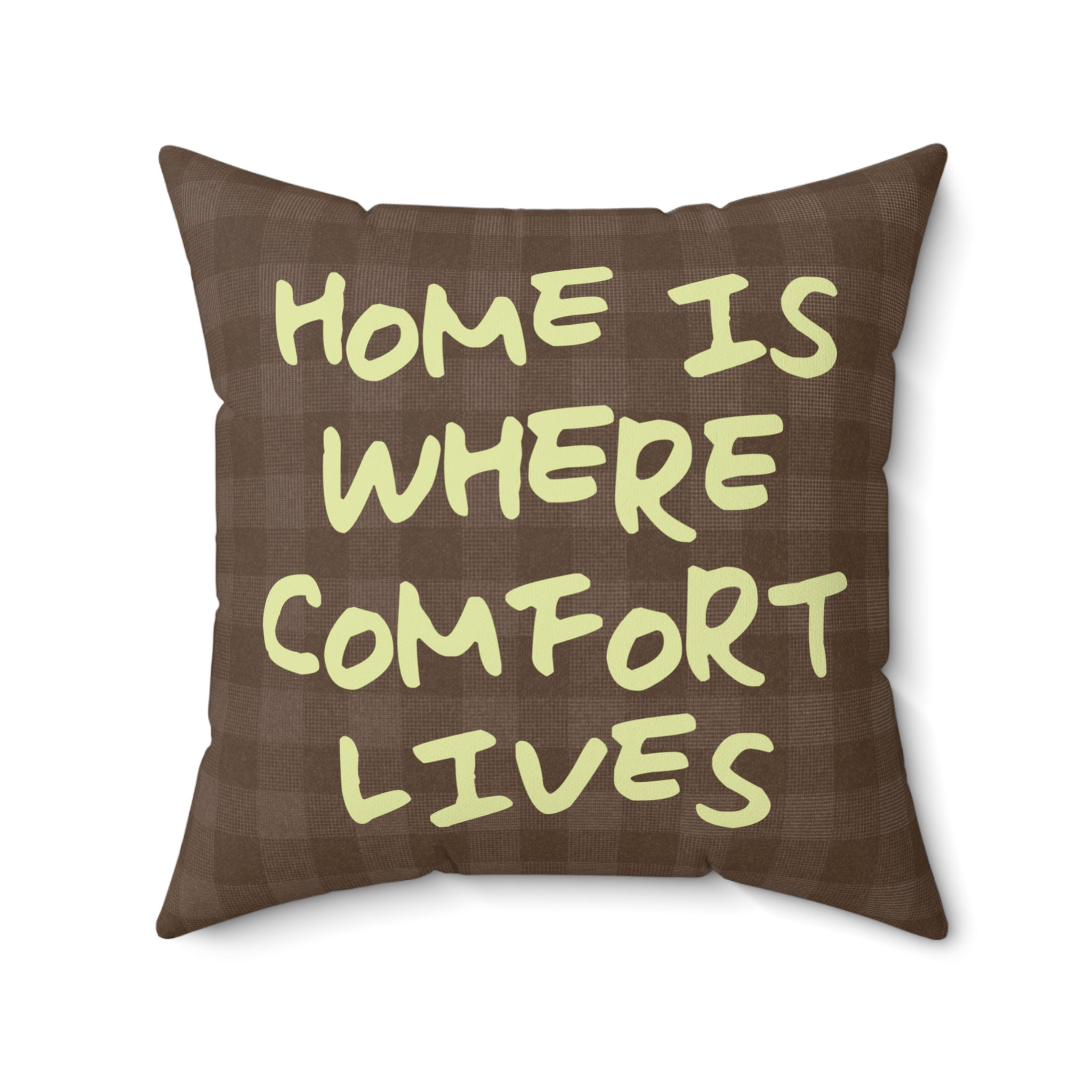 Faux Suede Square Pillow