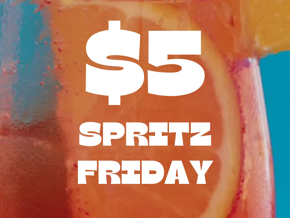 Aura dining precinct $5 spritz Friday at Sol Bread and Wine, Soluna and Genzo