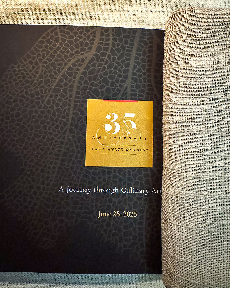 PARK HYATT 35th BIRTHDAY DINNER