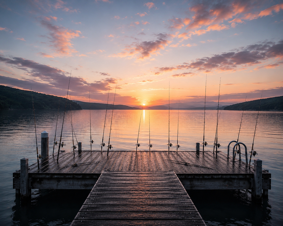 Tony Ilbery Private Advisory Don't Wait for Luck to Find You, a dozen fishing rods