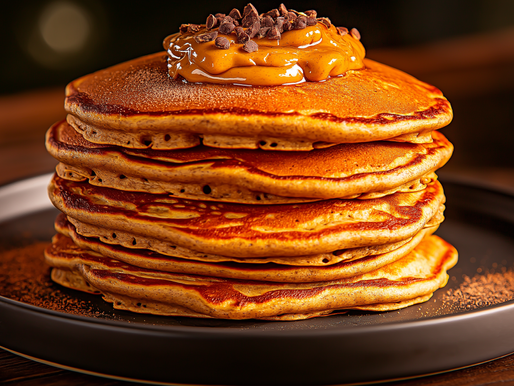 Panquecas Proteicas de Banana com Creme de Amendoim e Whey