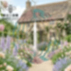 personalized photo aluminum wind spinner 8" roses design and crystal accent details video