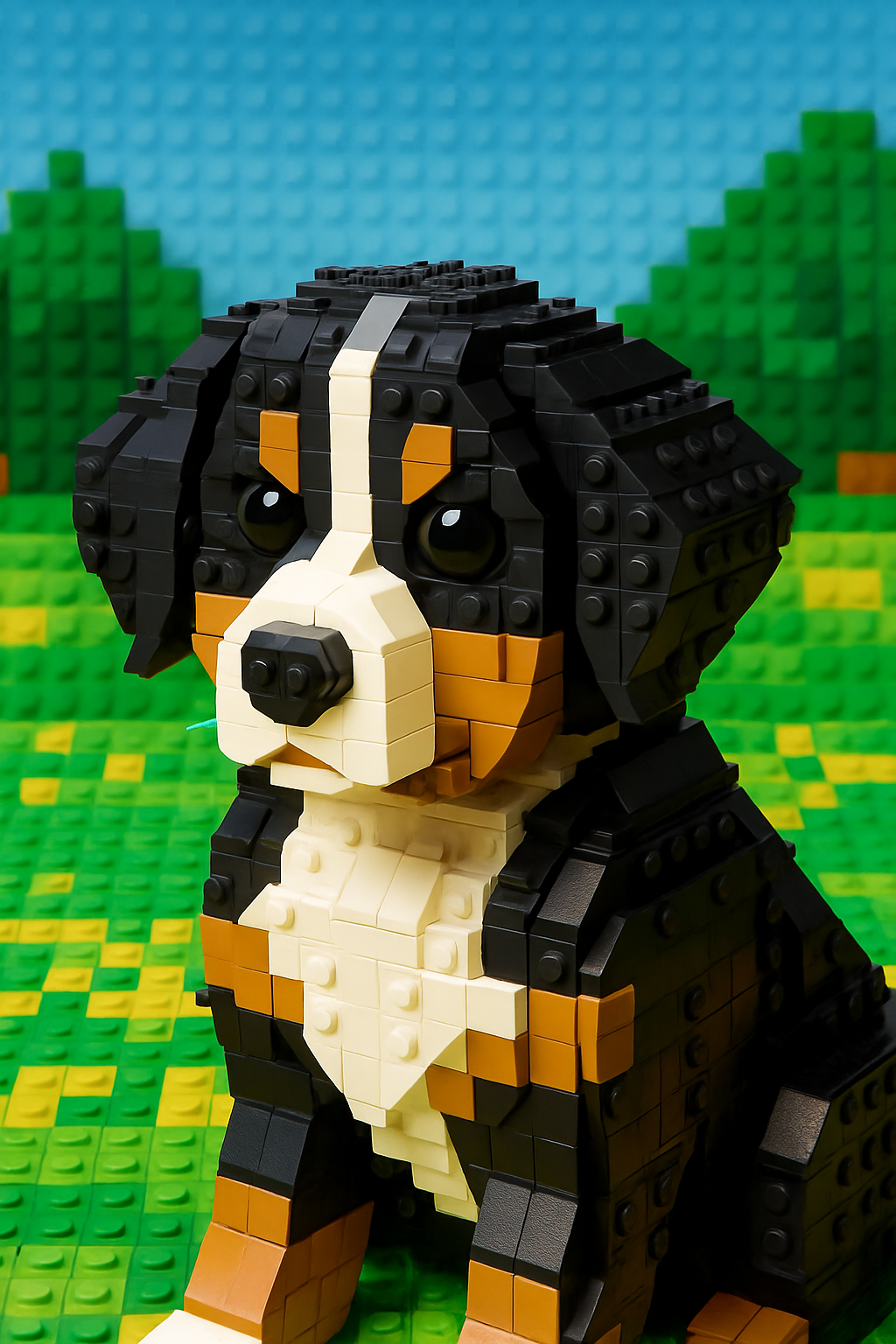 Custom Pet Portrait – Digital File; Add to Mugs, Posters, More-  Brick Toy