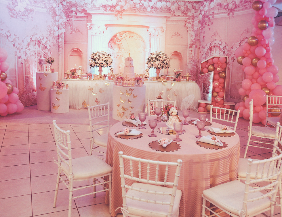 pink themed baby shower