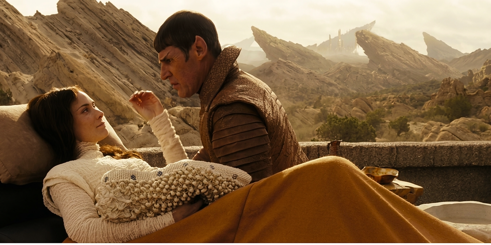 Spock visits Amanda Grayson on Vulcan in Star Trek