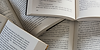 Open books with text on pages