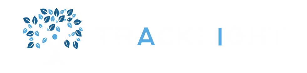 Tracklight logo with a tree icon and the word Tracklight in text.