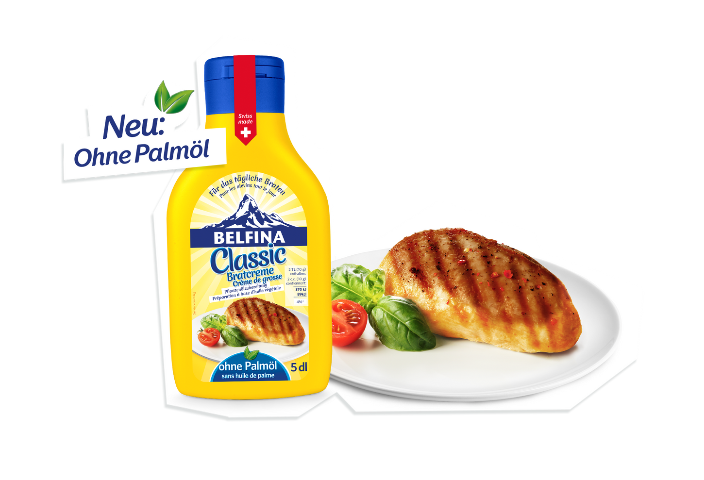 Bratcreme und Speisefett, für vielseitiges, kreatives Kochen und Backen.