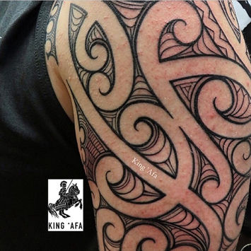 American-European client with Māori kirituhi tattoo sleeve designed by King ‘Afa using authentic tribal art motifs, created in Los Angeles following cultural training in New Zealand.

kingafa polynesian tattoo artist los angeles maori tattoo Māori tattoo for non-Polynesians

Māori kirituhi tattoo

Polynesian tattoo sleeve Orange County

Māori tribal tattoo sleeve

Kirituhi tattoo design

New Zealand tribal tattoo art

King Afa Māori tattoo design

Kalia Tattoo New Zealand

Moko Ink Māori tattoo

Māori tattoo artist Los Angeles

Respectful Polynesian tattoo design

Custom tribal tattoo for Europeans