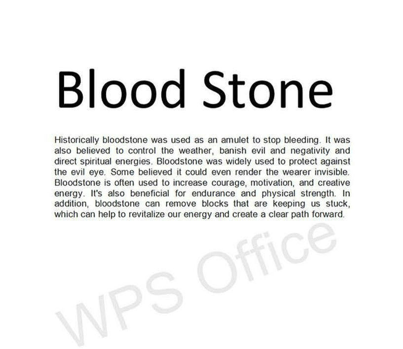 Thumbnail: Raw Blood Stone Neck Piece (Rare)