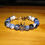 Thumbnail: King of Sodalite Copper Wire Wrist Piece With Crown Piece
