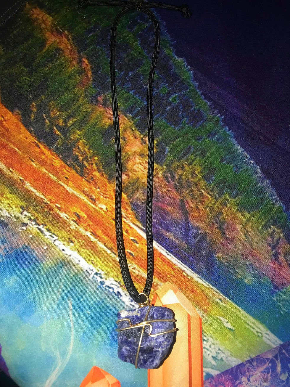 Thumbnail: Raw Sodalite Neck Piece